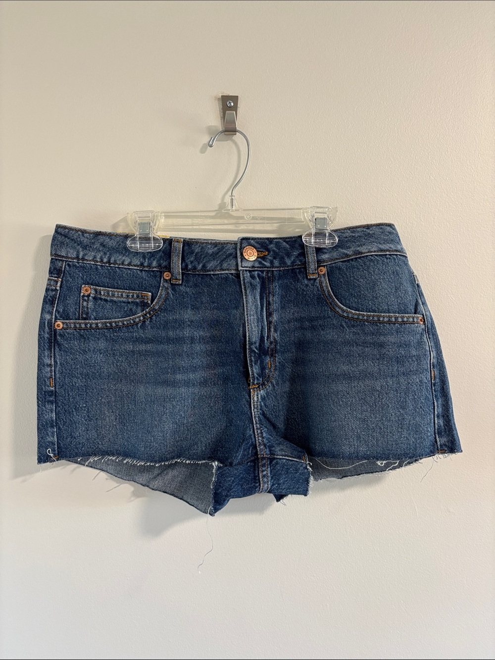 Garage NWT Dark Blue Denim Cutoff Shorts Size 9